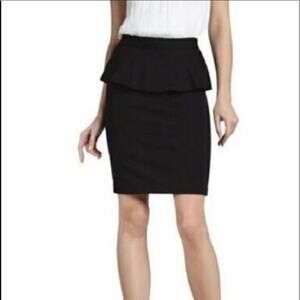 Alice + Olivia Natasha Black Peplum Skirt